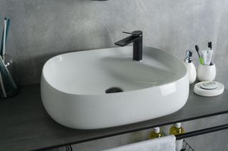 Раковина Gid N9048 51185 накладная белая 59x46x15